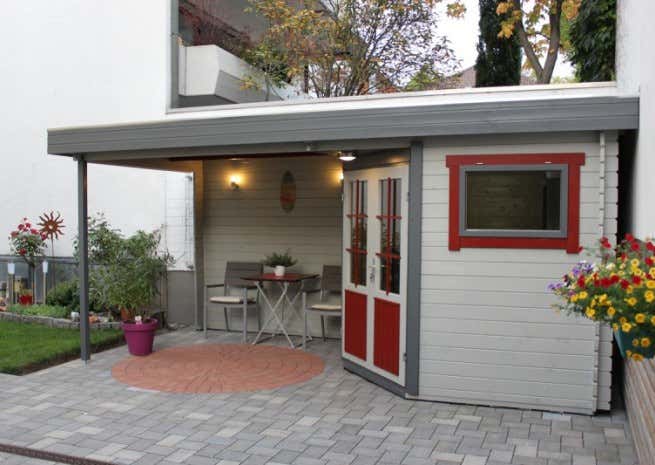 Photo du client: Abri de jardin pentagonal Mosel-28 toit plat