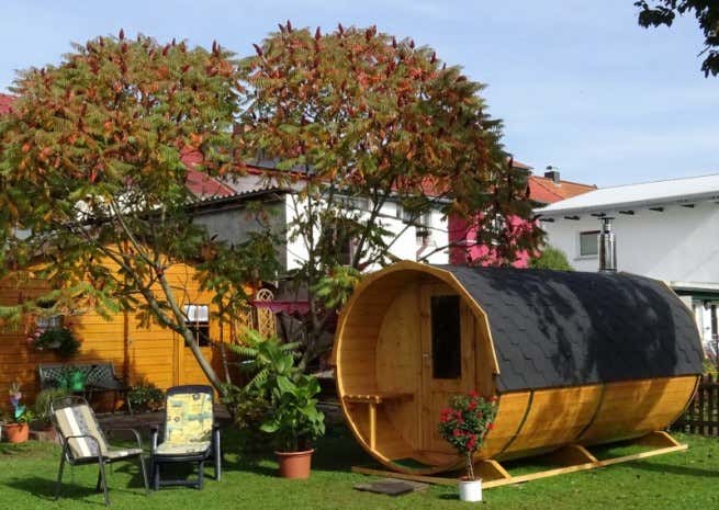 Photo du client: Sauna tonneau Max FinnTherm