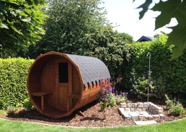 Photo du client: Sauna tonneau Max FinnTherm