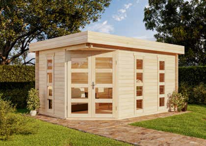 Abri de jardin pentagonal Lindau-40