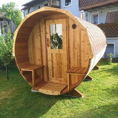 Photo du client: Sauna tonneau Max FinnTherm