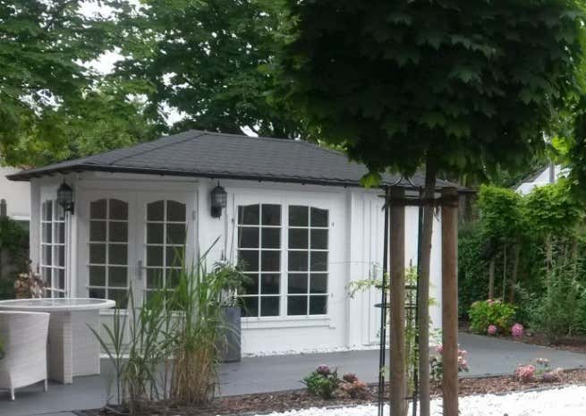 Photo du client: Abri de jardin pentagonal Josephine-40 avec extension