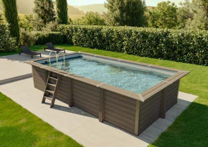 Piscine WPC Crète - enterrable