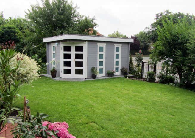 Photo du client: Abri de jardin pentagonal Lindau-40