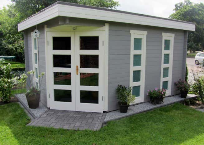 Photo du client: Abri de jardin pentagonal Lindau-40