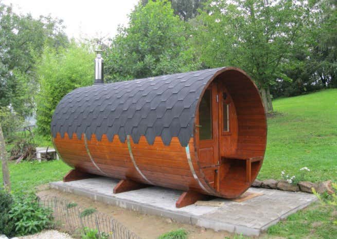 Photo du client: Sauna tonneau Max FinnTherm