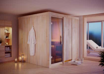massief houten sauna Goedkope van massief