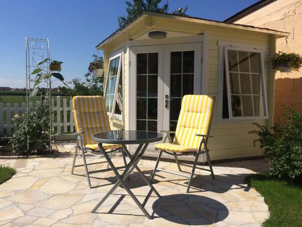 Photo du client: Abri de jardin pentagonal Sunny-C