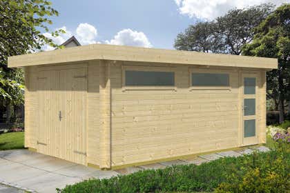 Koop kant-en-klare garages hout: Geprefabriceerde houten garages tot -50%