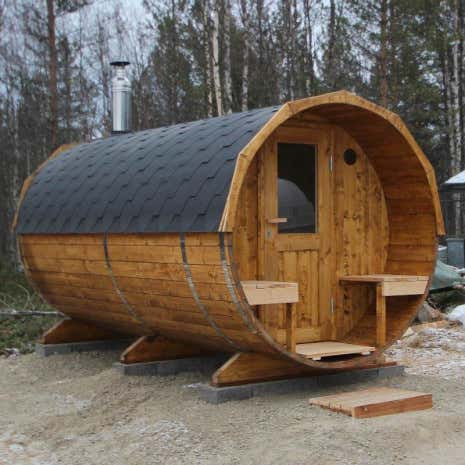 Photo du client: Sauna tonneau Max FinnTherm