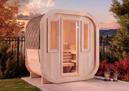 FinnTherm Sauna en fût ScandiCube Mini XXS