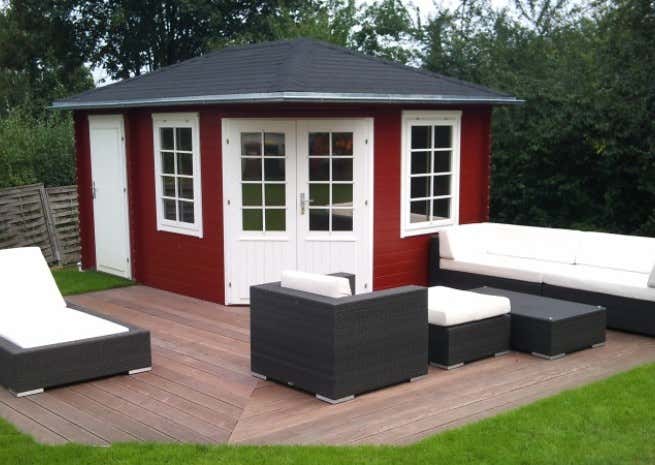 Photo du client: Abri de jardin pentagonal modèle Rhein ISO
