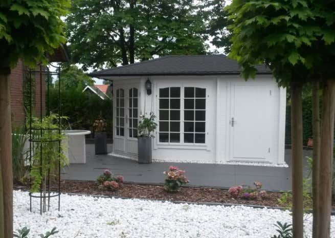 Photo du client: Abri de jardin pentagonal Josephine-40 avec extension