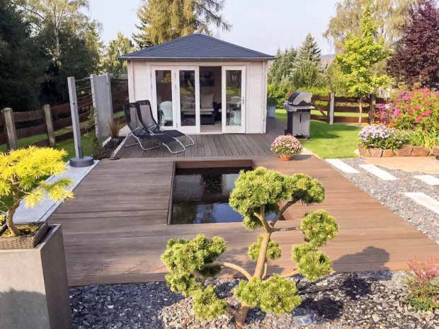 Photo du client: Abri de jardin Sunshine ISO avec grande porte-fenêtre