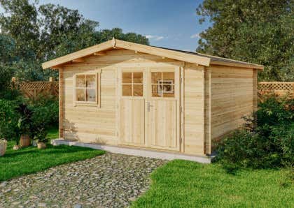 Cabane en bois peint - Achat/vente de Jeux de plein air pas cher