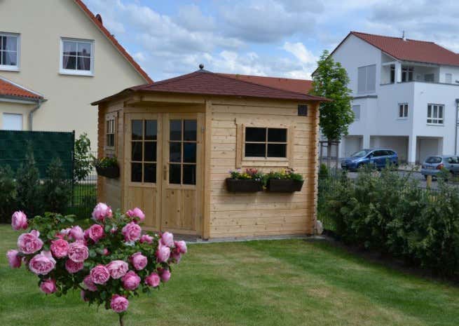 Photo du client: Abri de jardin pentagonal Claudia-28