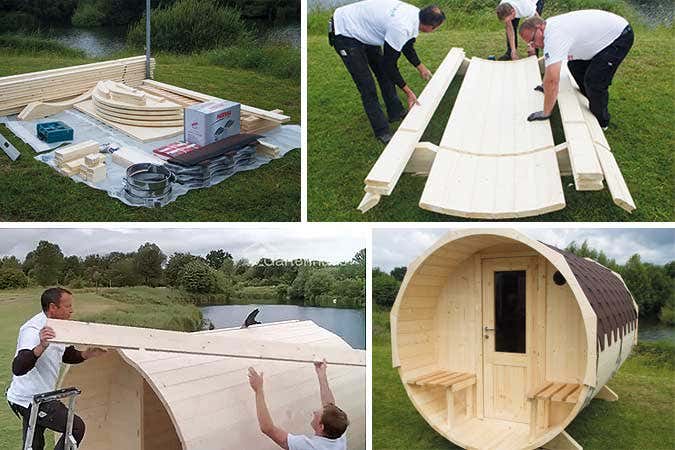 construction de tambour de sauna