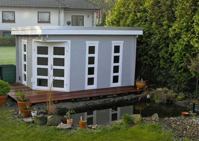 Photo du client: Abri de jardin pentagonal Lindau-40