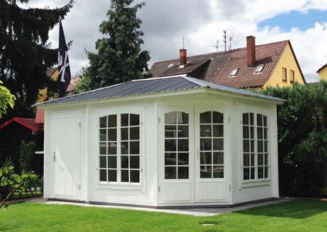 Photo du client: Abri de jardin pentagonal Josephine-40 avec extension