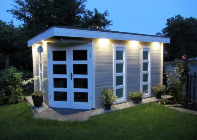 Photo du client: Abri de jardin pentagonal Lindau-40