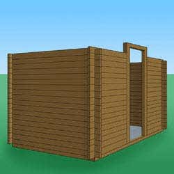 maison de jardin - maison de jardin - construction murale - planches de bois