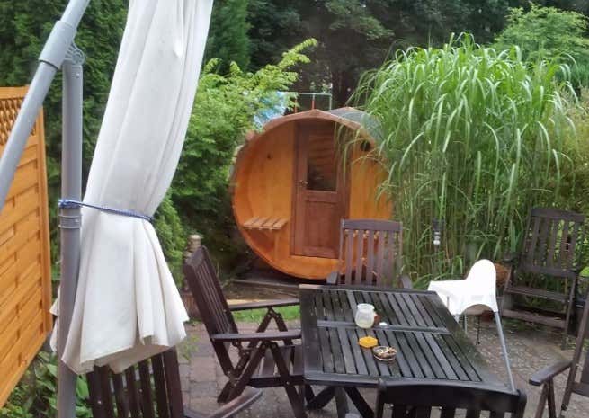 Photo du client: Sauna tonneau Max FinnTherm