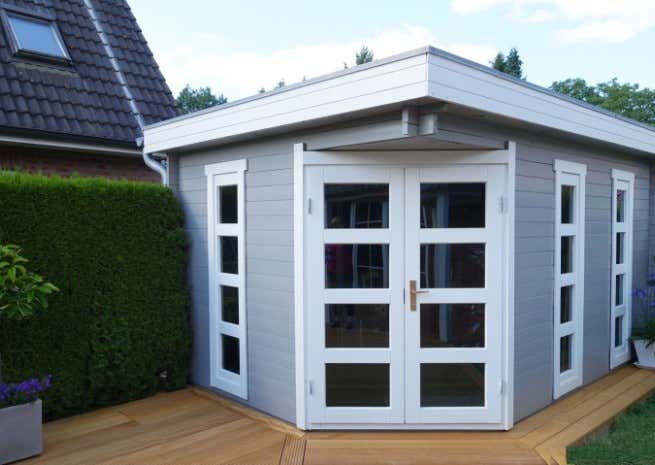 Photo du client: Abri de jardin pentagonal Lindau-40