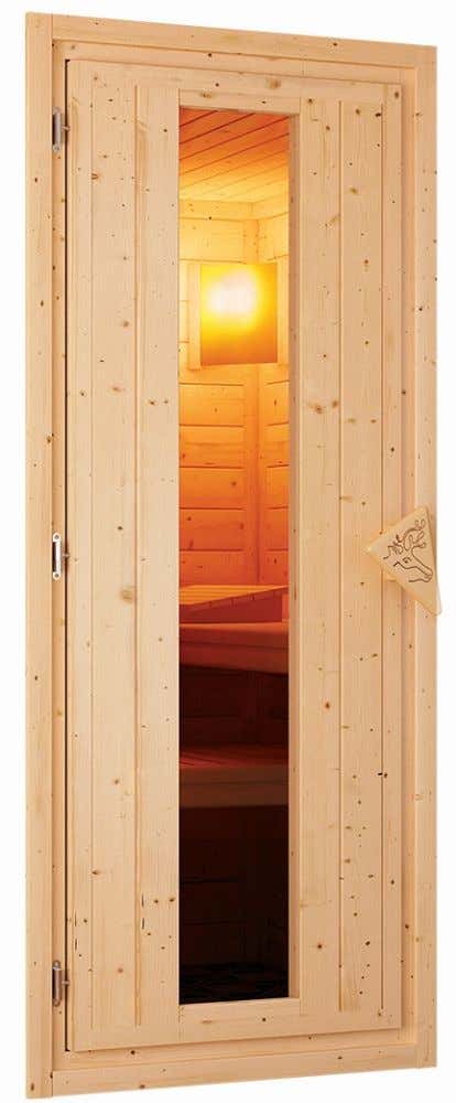 Paquet de portes 68 mm sauna économie d'énergie bois