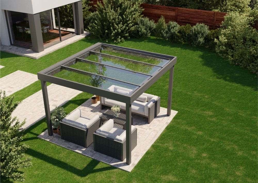 Vrijstaande Terrasoverkapping: Soorten, Materialen En Prijzen - Terrasoverkapping - Overkapping Terras - LSBblokhutten.be thumbnail