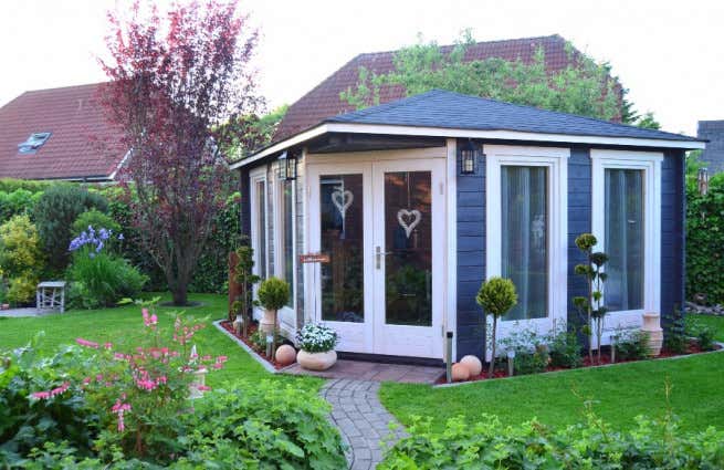 Photo du client: Abri de jardin pentagonal Maja ISO