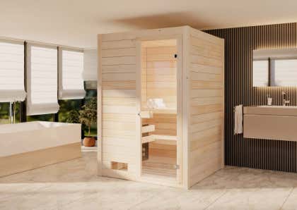 Import Allemagne TFA 40.1028 Thermo-hygromètre pour sauna Cheveu synthétique Cadre en bois massif 