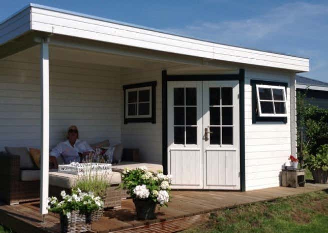 Photo du client: Abri de jardin pentagonal Mosel-28 toit plat