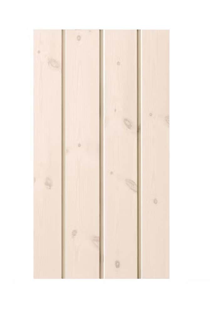 Blanc Lasuré Panneau mural - 25 kvm