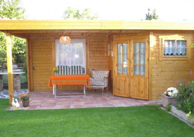 Photo du client: Abri de jardin pentagonal Mosel-28 toit plat