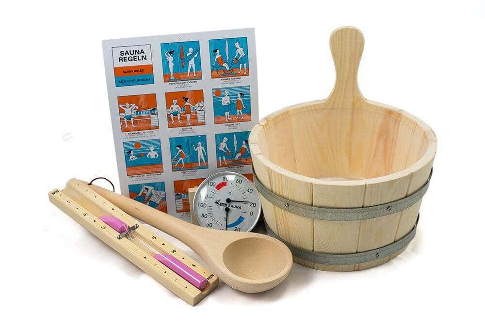 Ensemble d'accessoires de sauna Karibu 6 pièces