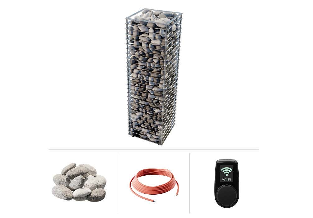 Set complet de poêles de sauna électriques Huum CLIFF 6 kW