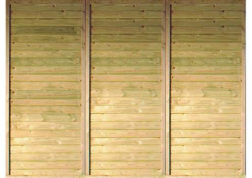Mur arrière pour carport simple Karibu