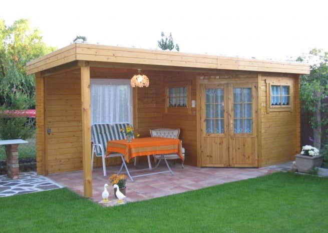 Photo du client: Abri de jardin pentagonal Mosel-28 toit plat