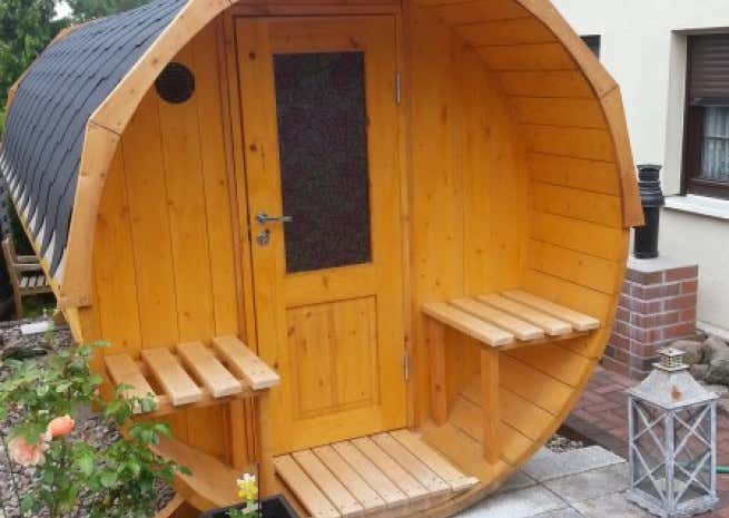 Photo du client: Sauna tonneau Max FinnTherm