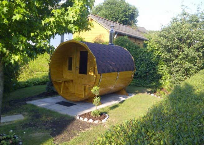 Photo du client: Sauna tonneau Max FinnTherm