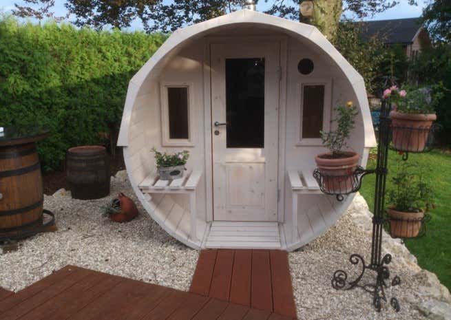Photo du client: Sauna tonneau Max FinnTherm