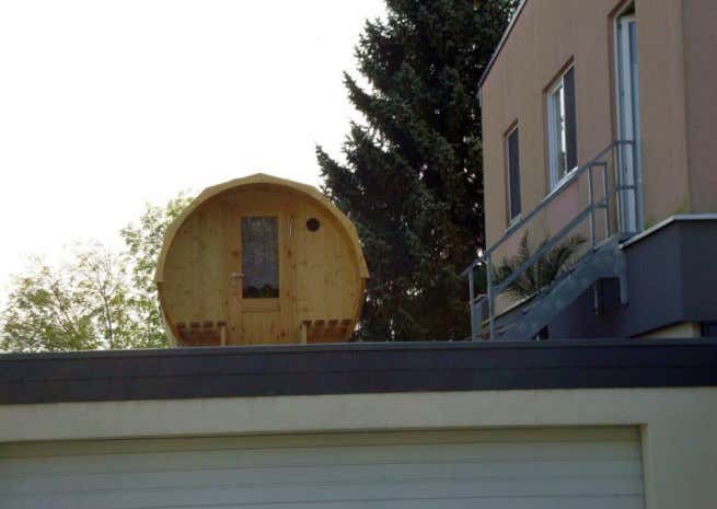 Photo du client: Sauna tonneau Max FinnTherm