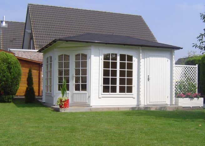 Photo du client: Abri de jardin pentagonal Josephine-40 avec extension