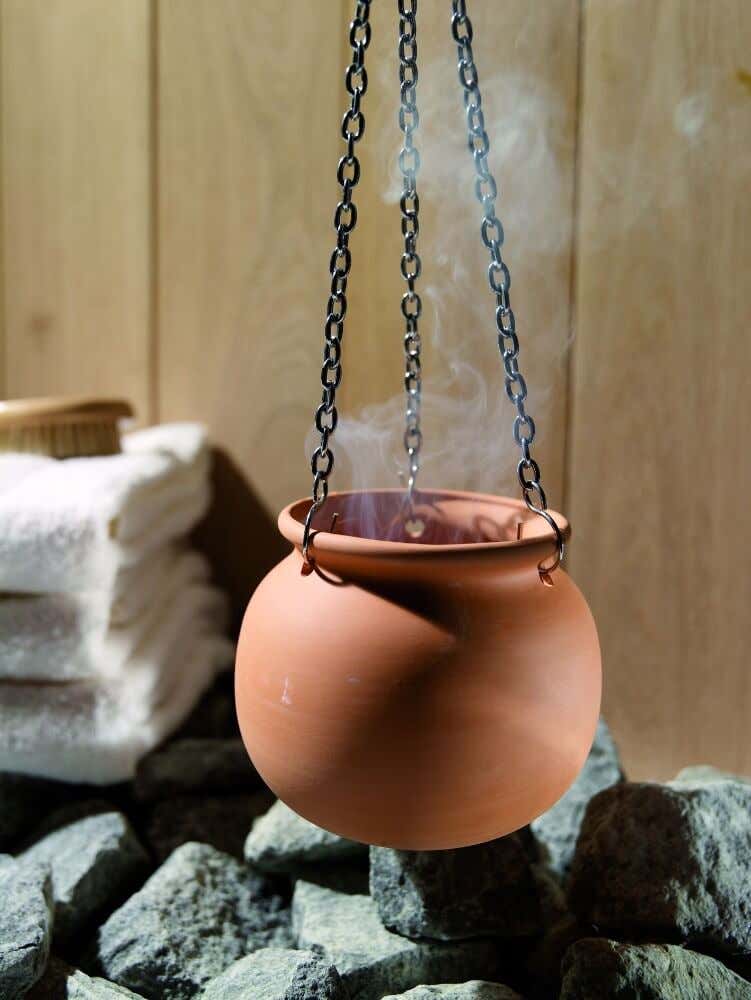 Pot aromatique pour sauna