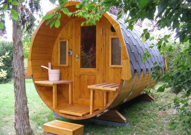 Photo du client: Sauna tonneau Max FinnTherm