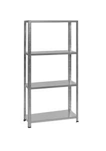 Etagère en métal avec étagères en bois