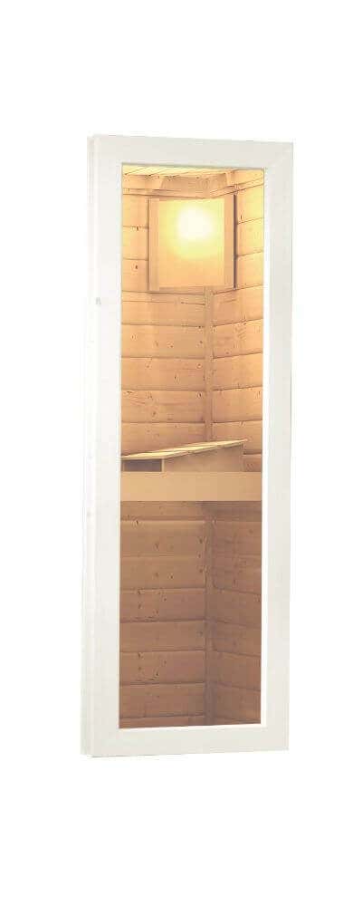 Fenêtre de sauna 40 verre clair blanc
