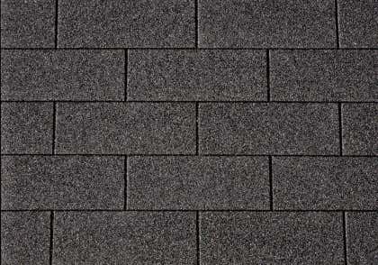 Premium rechthoekige Shingles zwart 3m²
