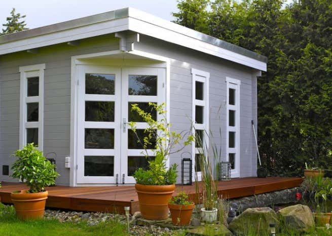 Photo du client: Abri de jardin pentagonal Lindau-40