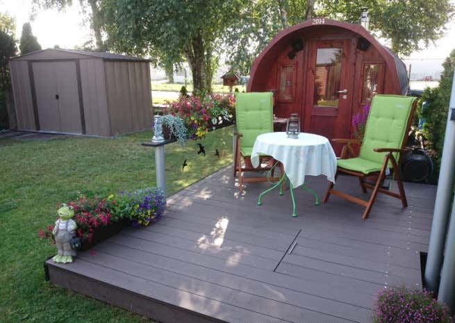 Photo du client: Sauna tonneau Max FinnTherm